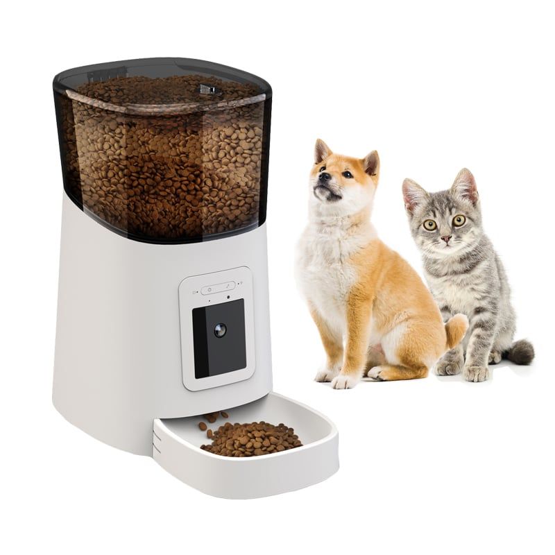 GENERICO - Dispensador de alimento para perros y gatos Wifi con cámara