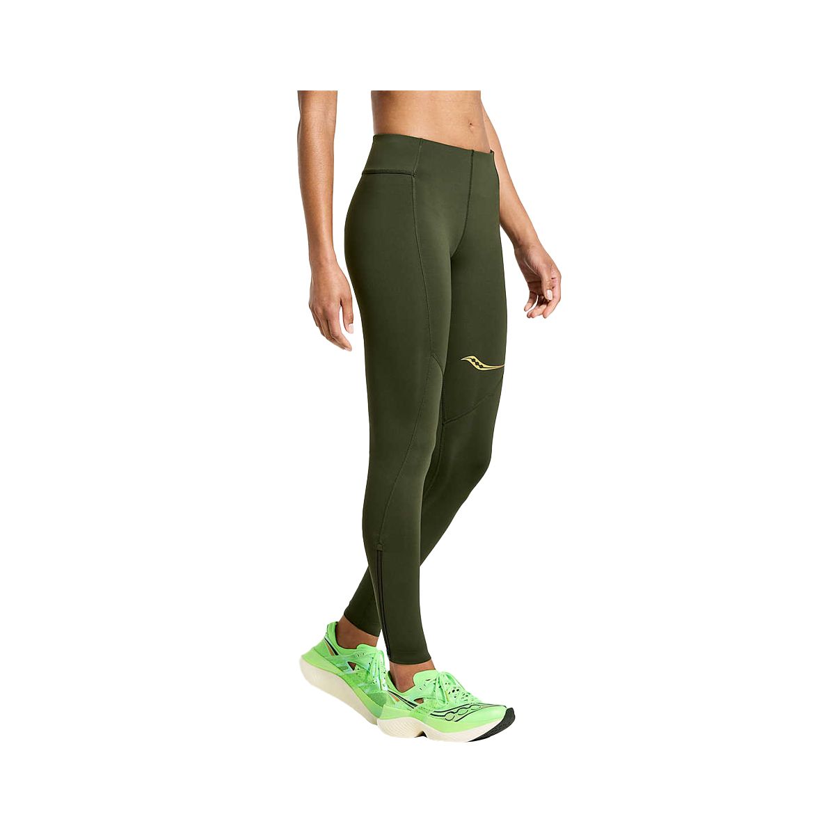 SAUCONY - Calza Saucony Elite Mujer Tight Green