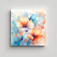 GENERICO - Ilustración Estrellada Y Soldado Floral En 50x50 Cm