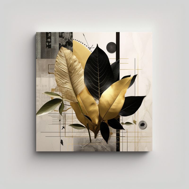 GENERICO - Cuadro Decorativo Vanguardista: Collage 30x30 Cm