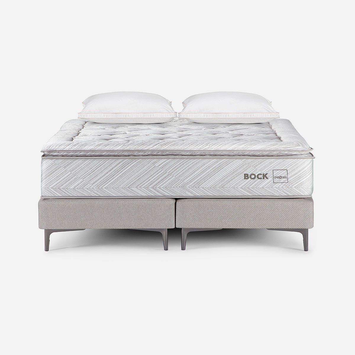 ROSEN - Cama Europea Bock 2 Plazas+Almohada Microfibra Copper Health