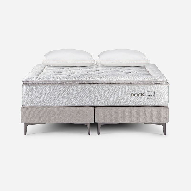 ROSEN - Cama Europea Bock 2 Plazas+Almohada Microfibra Copper Health