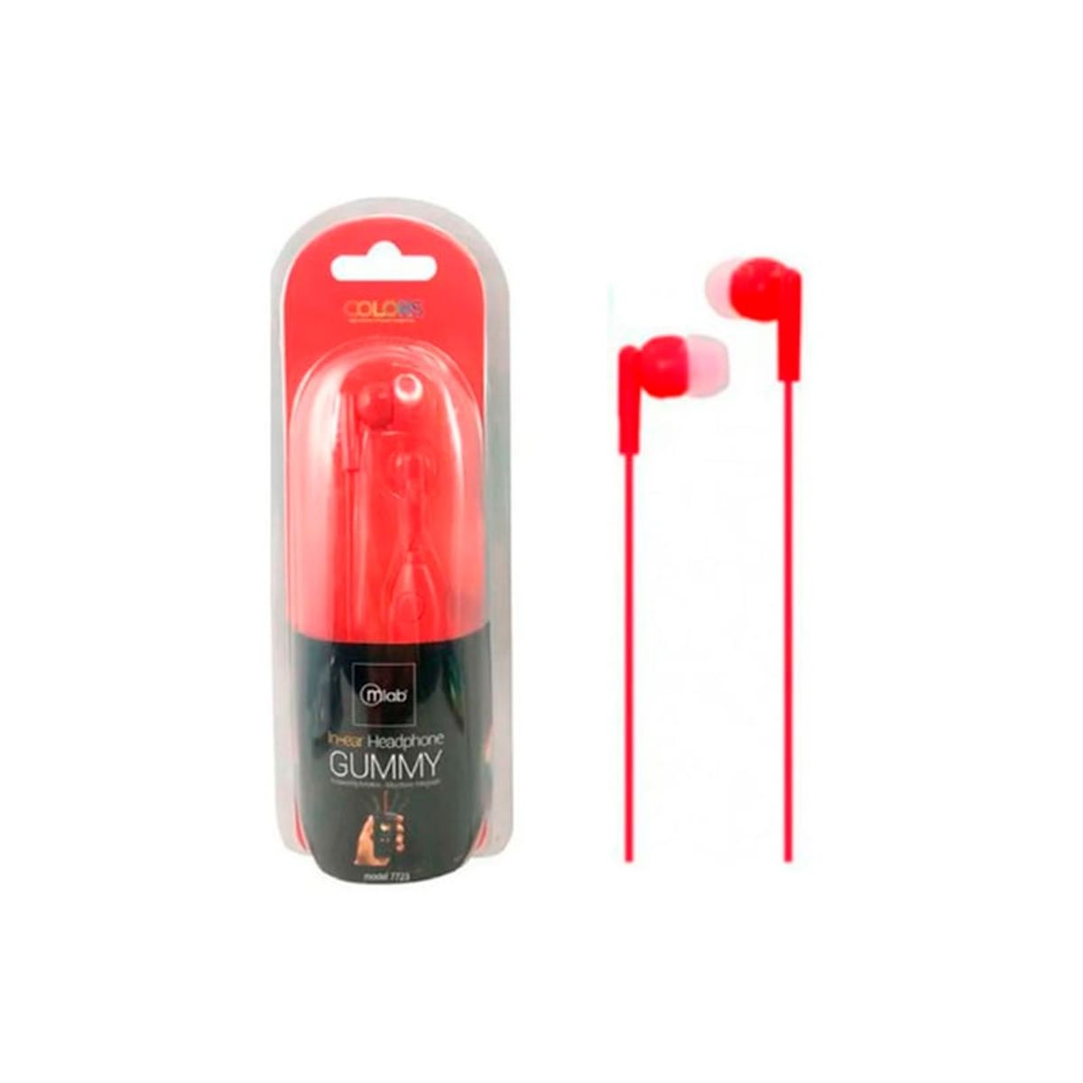 MLAB - Mlab Audif Gummy In-ear Mlibres Red Color Rojo MLAB