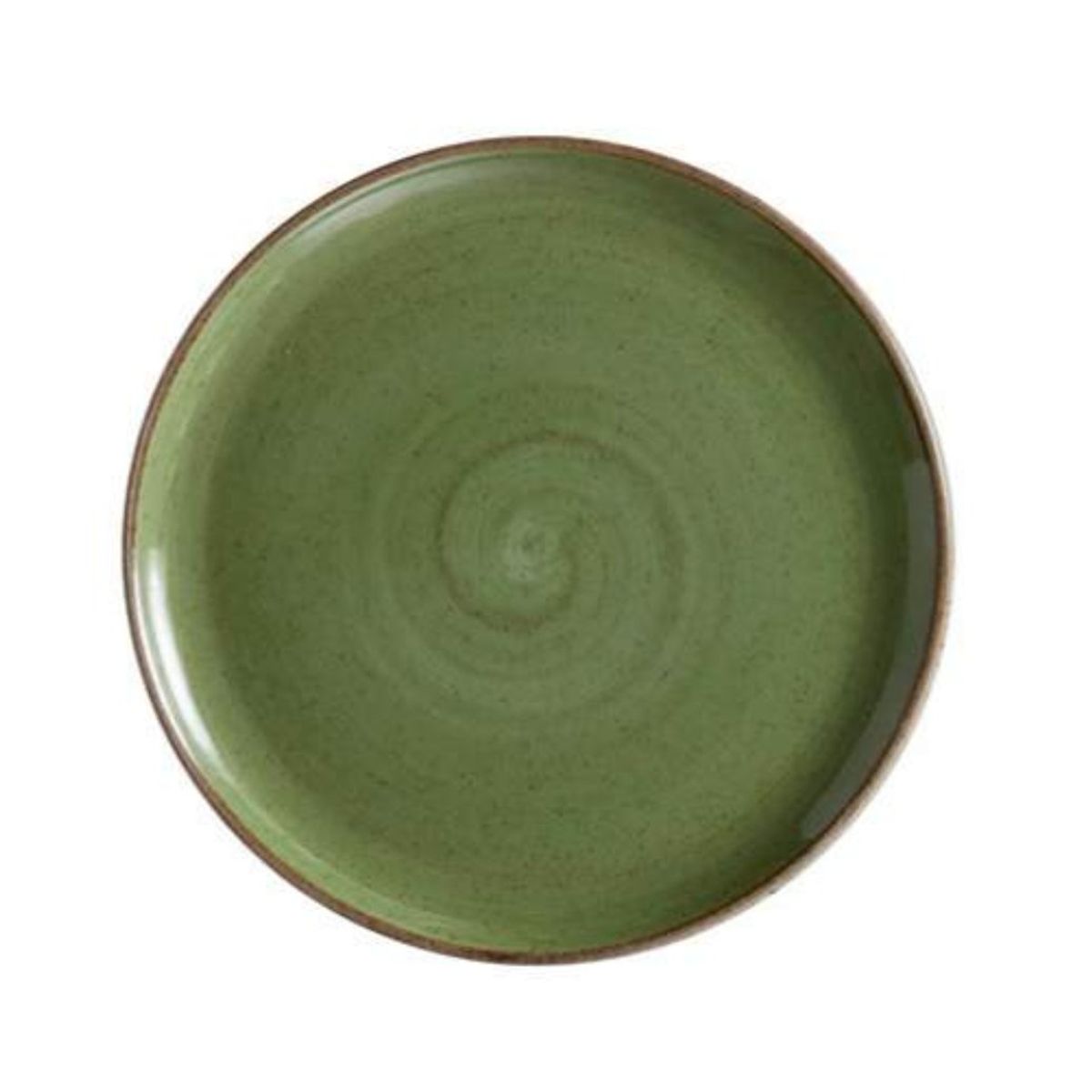 CORONA - Plato coupe de porcelana 177 cm verde Artisan