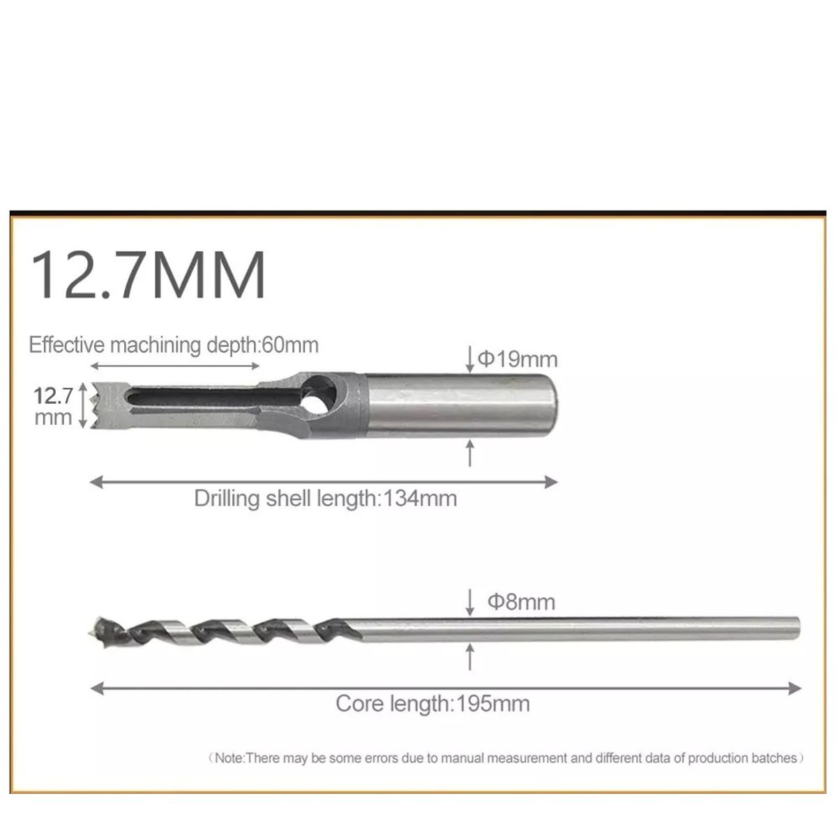 GENERICO - Broca Para Agujeros Cuadrados Hss 12.7 mm