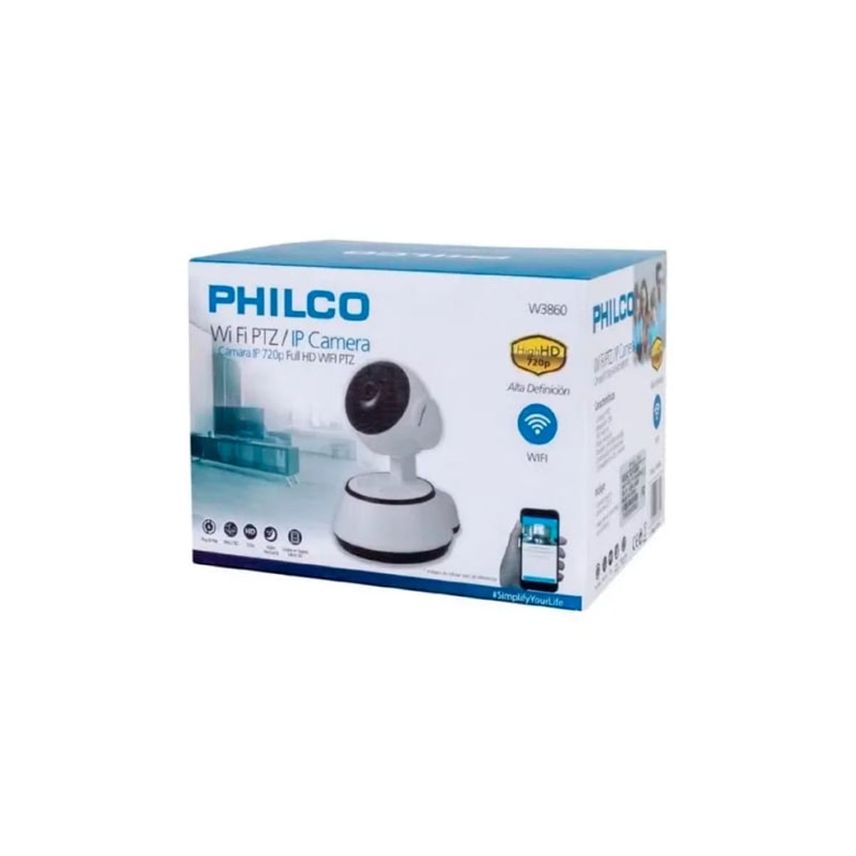 PHILCO - Camara Ip 720P Wifi Ptz Philco W3860 PHILCO