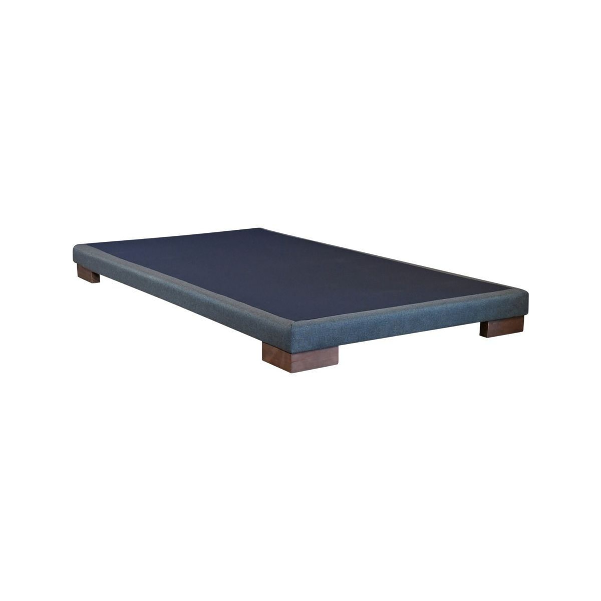 BLOCCARE - Base de Cama 1 Plaza Box 8 cm L190 cm patas de 6.5 cm. R. Colchon V. Elastico