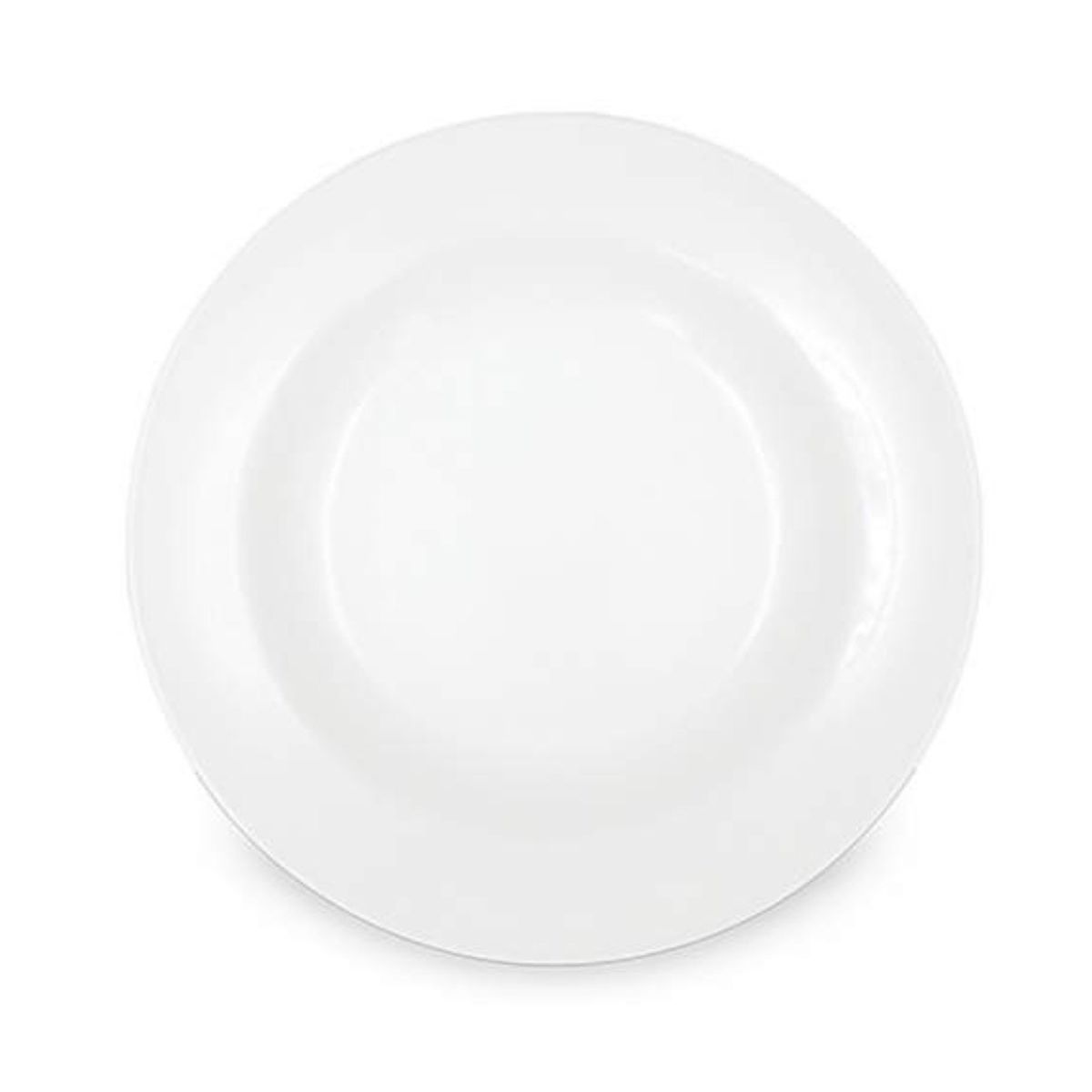 OEM - Plato hondo de 23 cm de porcelana blanco wellington