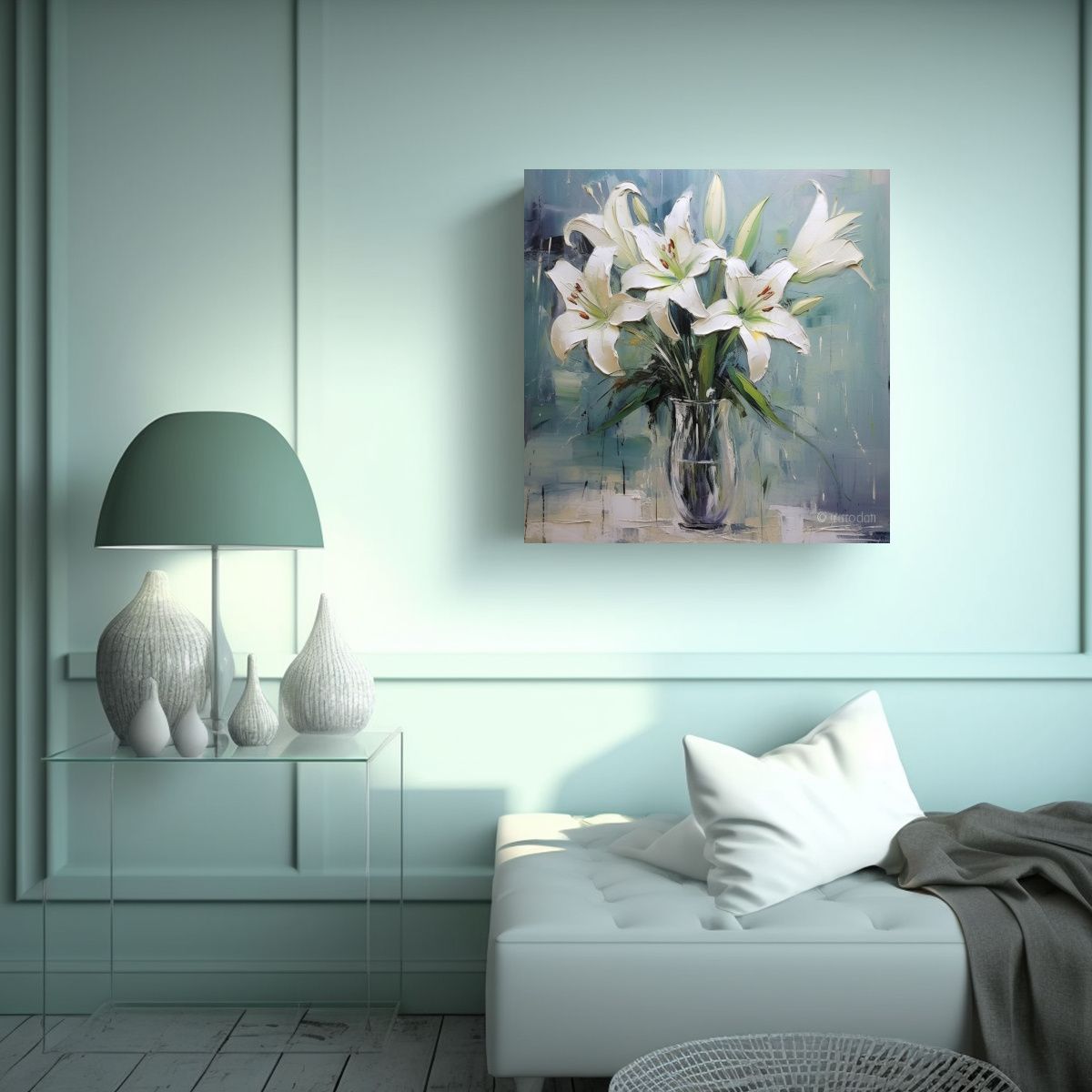 GENERICO - Composición Elegante De Cuadro En Estilo Óleo 60x60 Cm