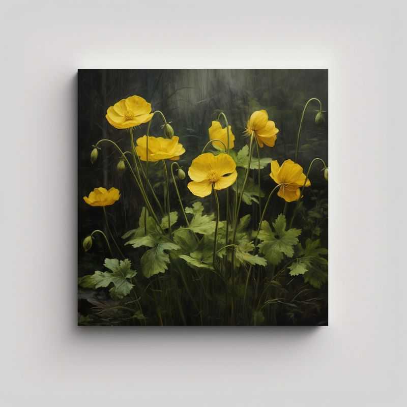 GENERICO - Cuadros Decorativos Vanguardia Calidez: Tela En 90x90 Cm
