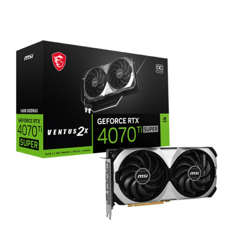 MSI - T/ video - MSI GeForce RTX 4070 Ti SUPER 16G VENTUS 2X OC - 16GB