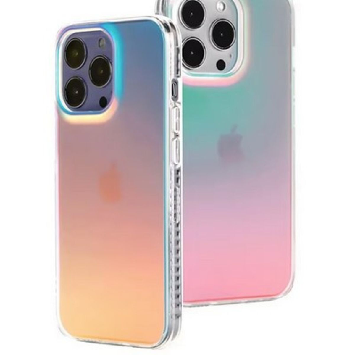 GENERICO - Carcasa iPhone 15 Pro Funda Tpu Transparente Colores Aurora