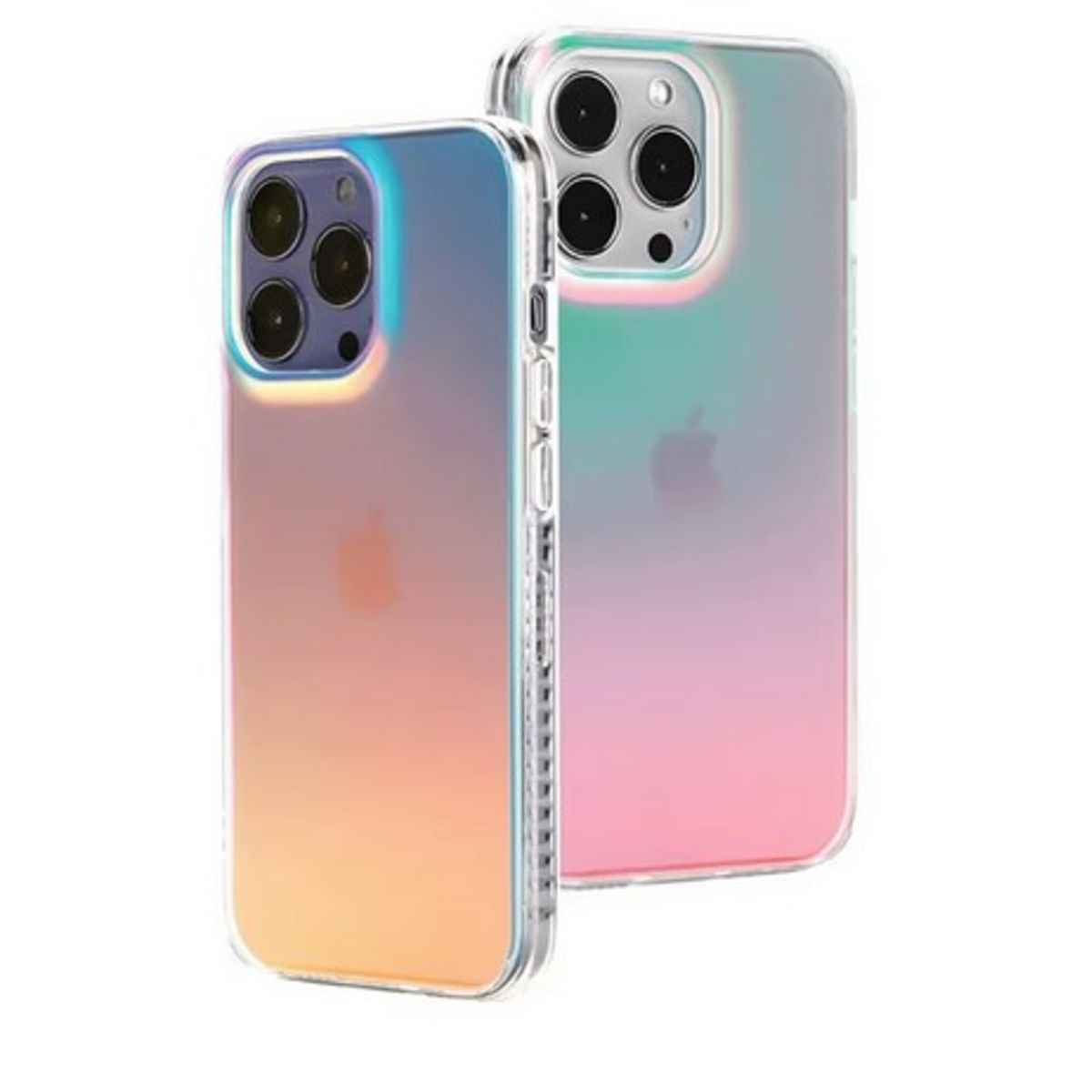 GENERICO - Carcasa iPhone 15 Pro Funda Tpu Transparente Colores Aurora