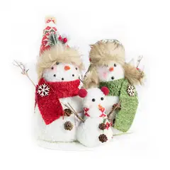 NECTAR - Set 3 adornos navidad mix muñecos de nieves frozen