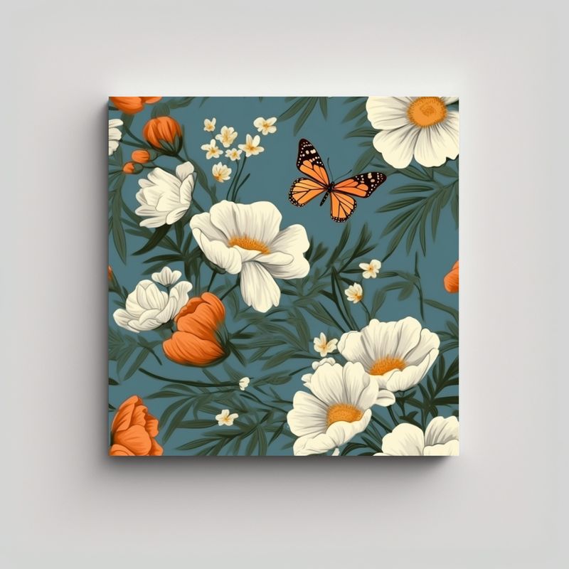 GENERICO - Arte Creativa De Figuras Cottagecore: Mariposas Y 80x80 Cm