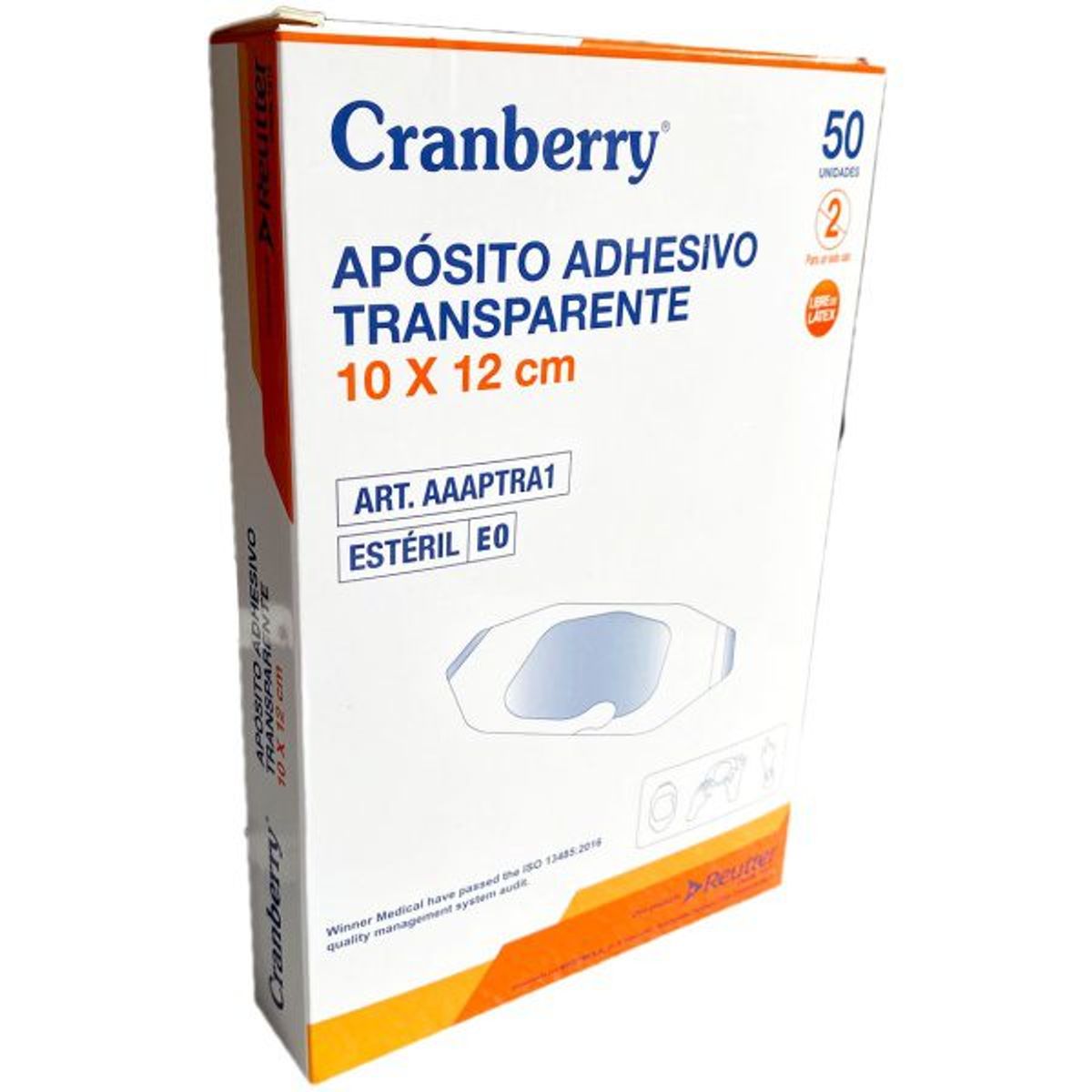 GENERICO - Apósito estéril adhesivo transparente 10×12 cms 50 unidades