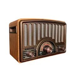 MLAB - Radio Portátil Bluetooth Retro Sixtinna Usb Am Fm
