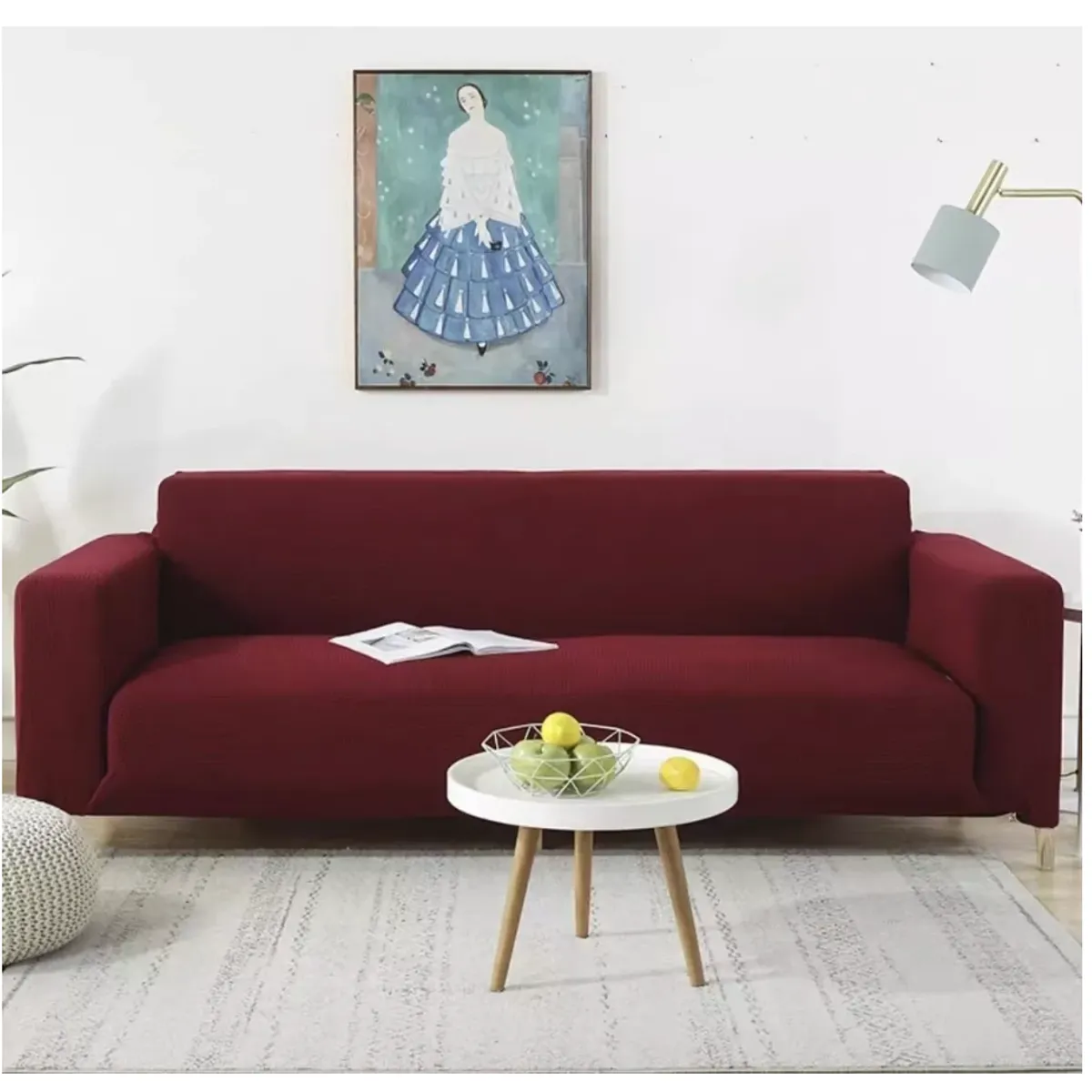 HOMER DESIGN - Funda Protectora Para Sofá De 3 Cuerpos Tela Gruesa Premium