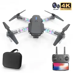 ACTUAL - Dron Led Doble Cámara Wifi Plegable Fvp Fotos y Videos Aéreos