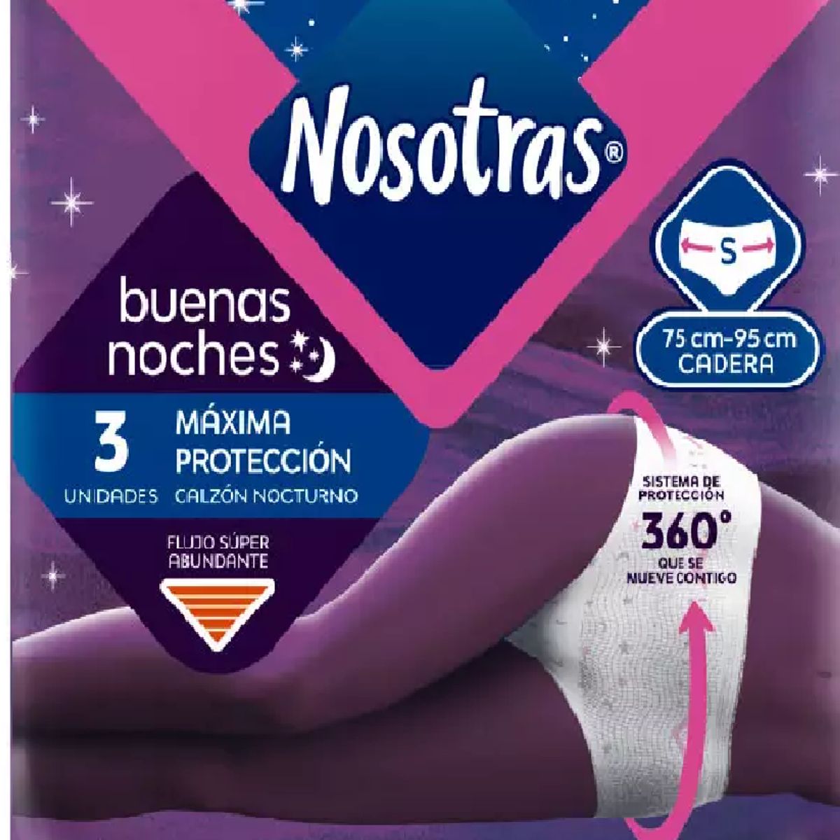 NOSOTRAS - Nosotras Calzón Nocturno Desechable Protección Talla S 3 Uni