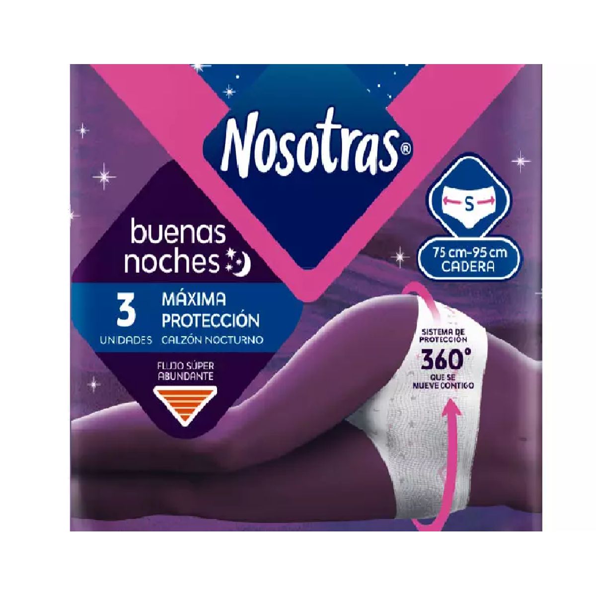 NOSOTRAS - Nosotras Calzón Nocturno Desechable Protección Talla S 3 Uni