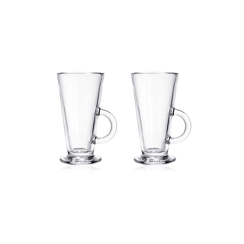 GLASSO - Set 2 Cup Latte Glasso Vidrio Café 450ml