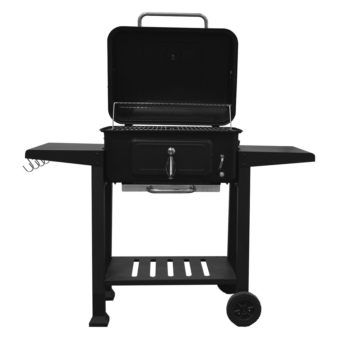 BYB - PARRILLA A CARBON BLACK LINE CON TAPA Y RUEDAS