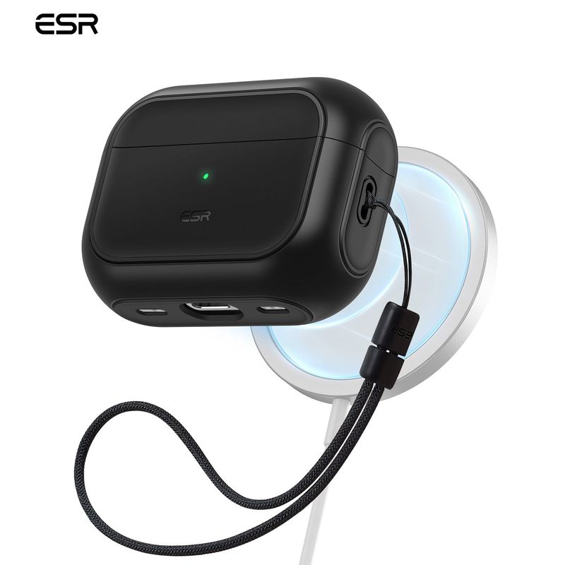 ESR - Carcasa Funda ESR Orbit Hybrid Para AirPods Pro 1 y 2 gen Negro