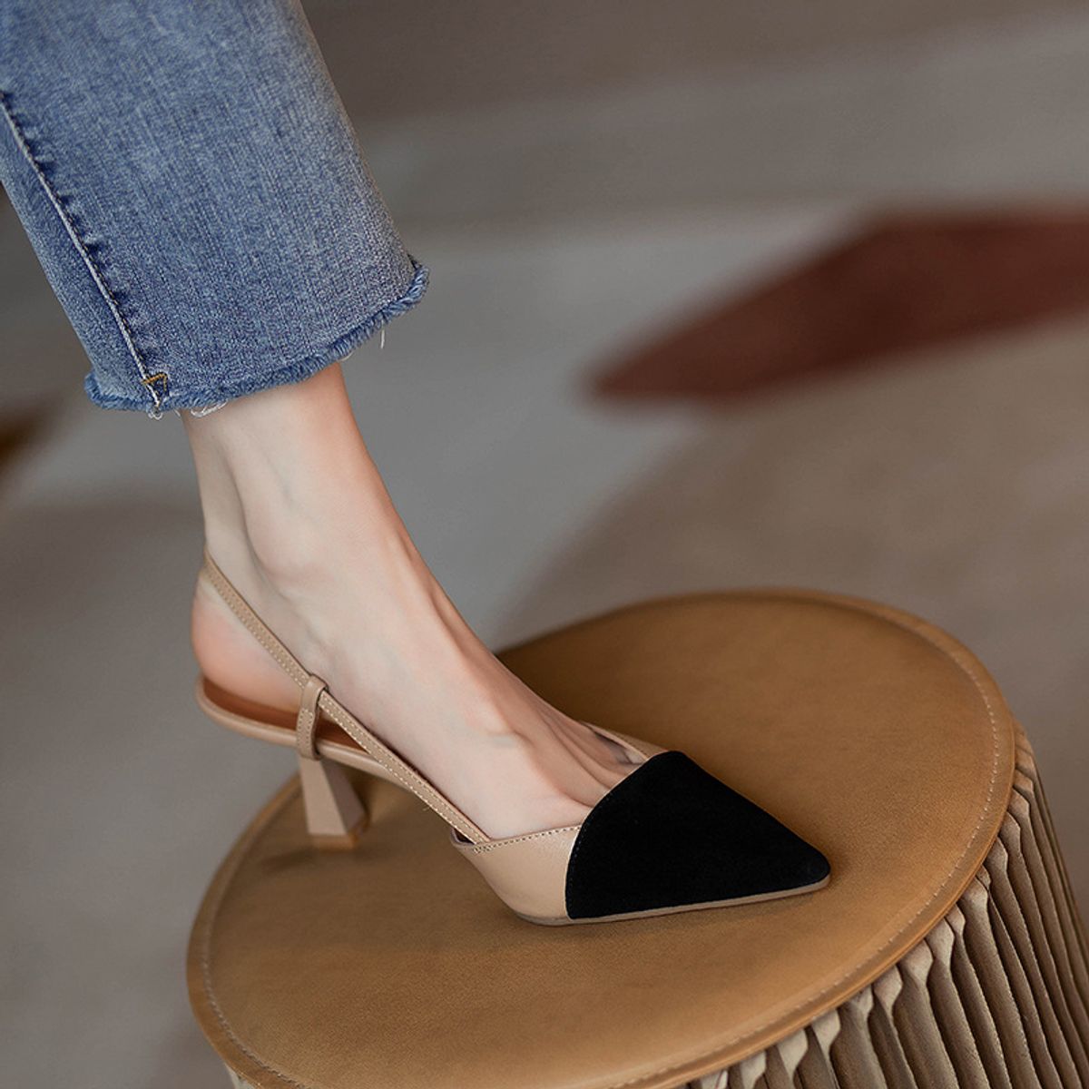 BLWOENS - Zapatos Tacones altos femeninos en verano - Beige