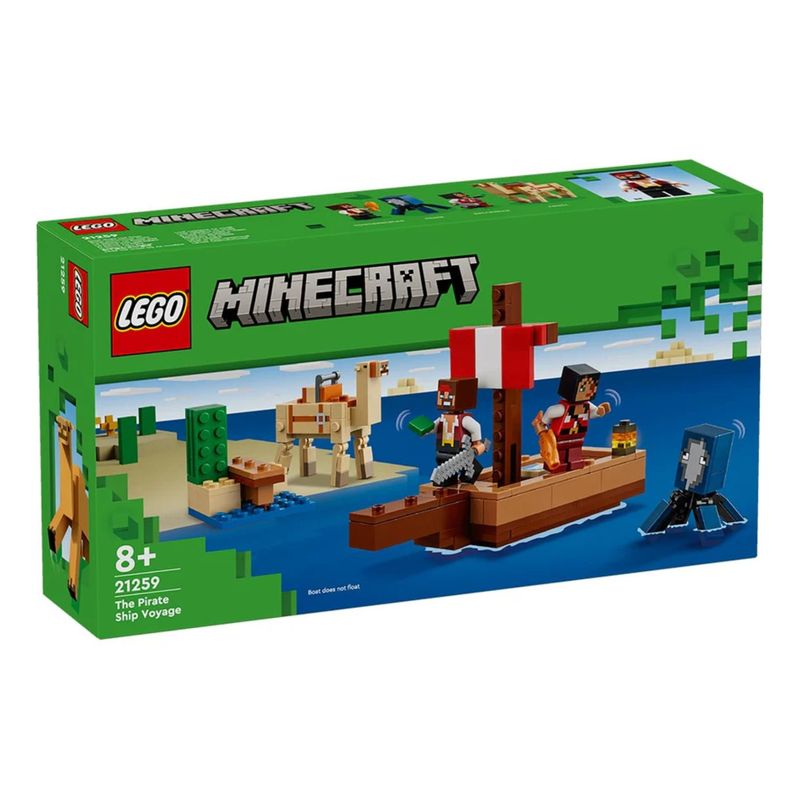 LEGO - Lego Minecraft El Viaje en el Barco Pirata 21259
