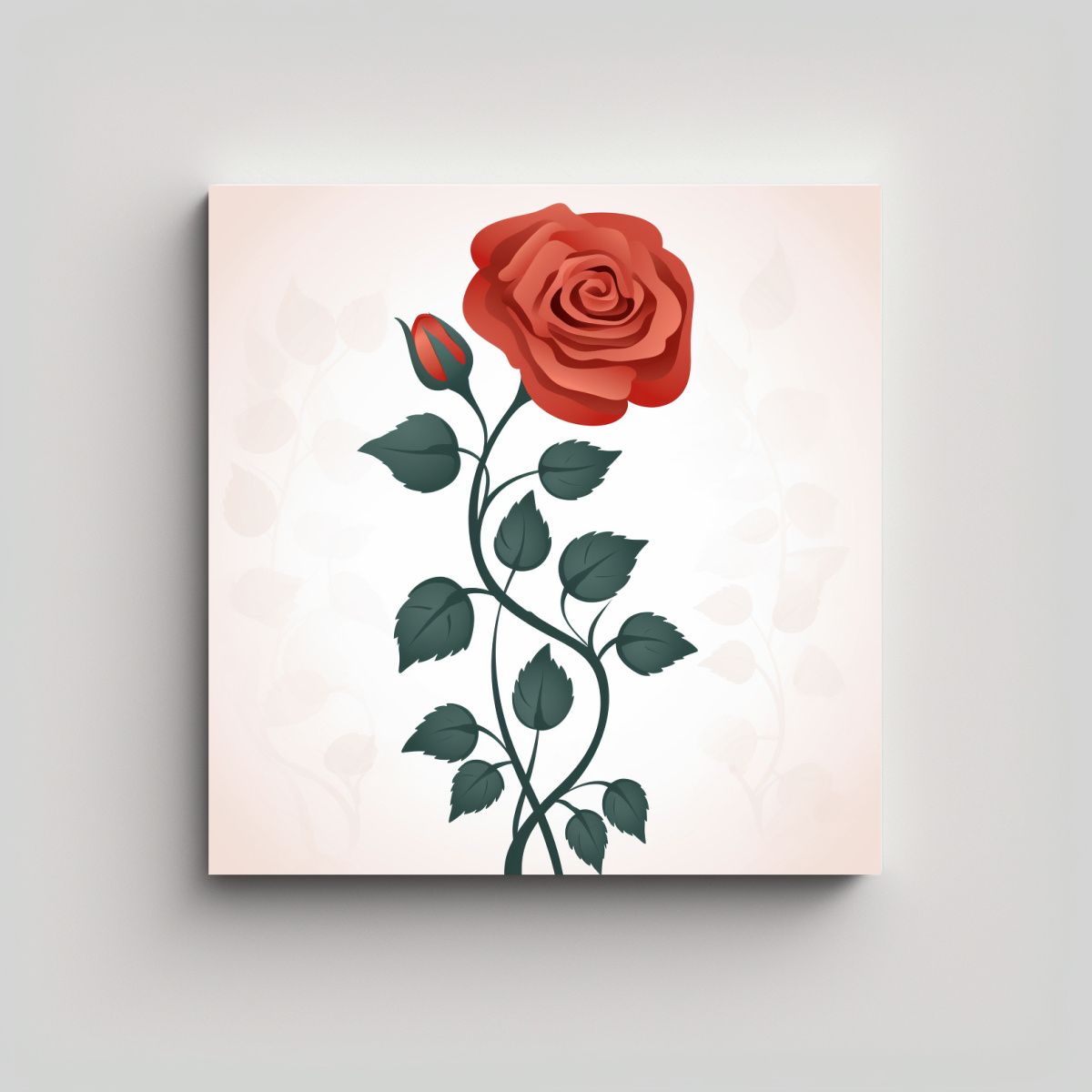 GENERICO - Cuadro De Cocina Con Rosas Florecientes Y Colores 90x90 Cm