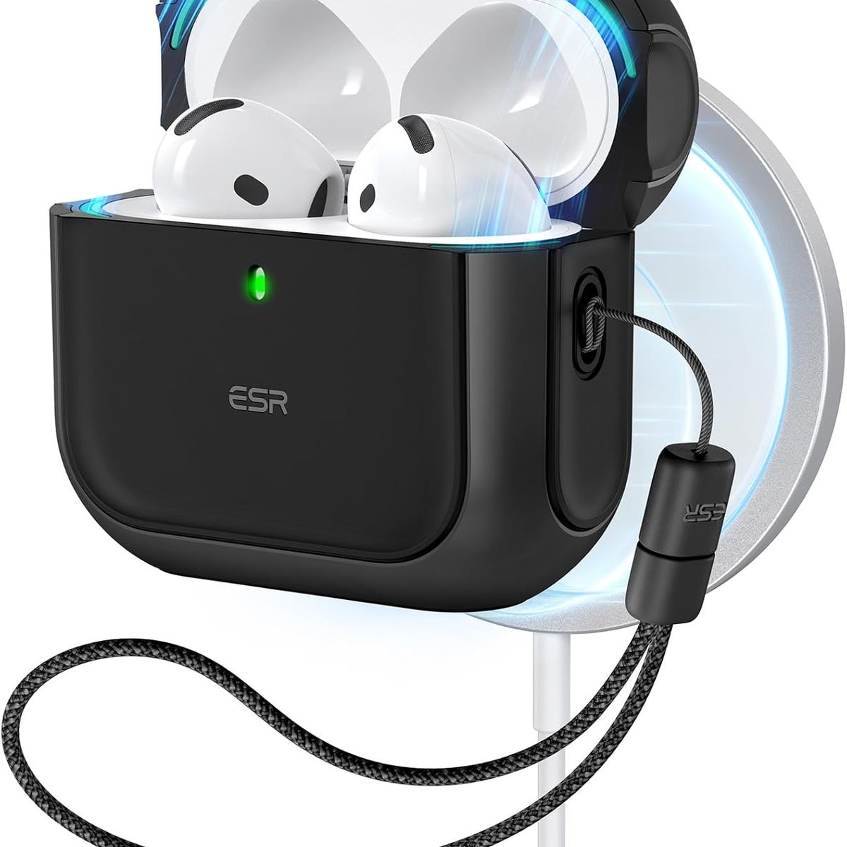 ESR - Carcasa Funda ESR Orbit Hybrid Para Air Pods 4 2024 Negro