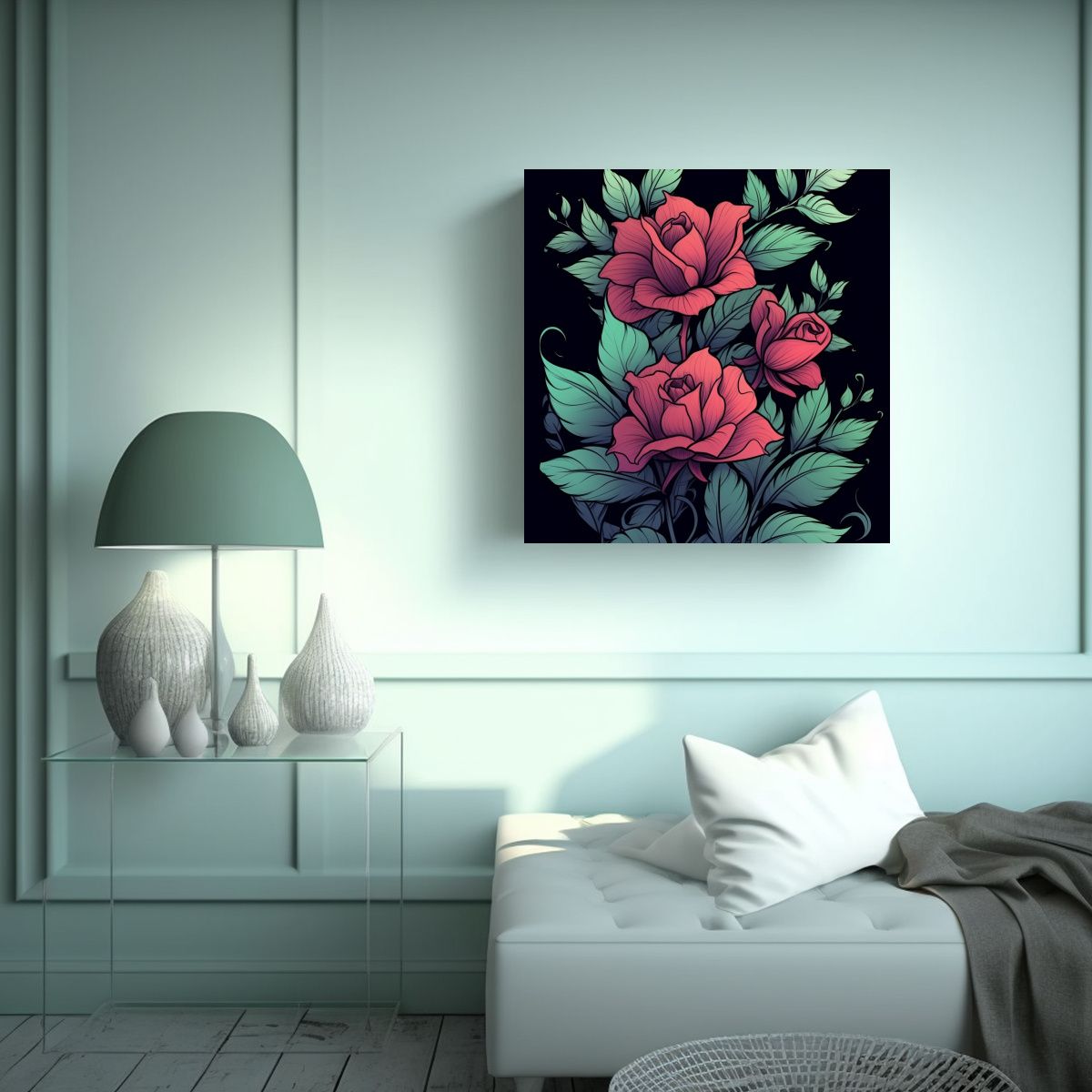 GENERICO - Arte Creativa: Detalles Intensos En Cuadros De 70x70 Cm