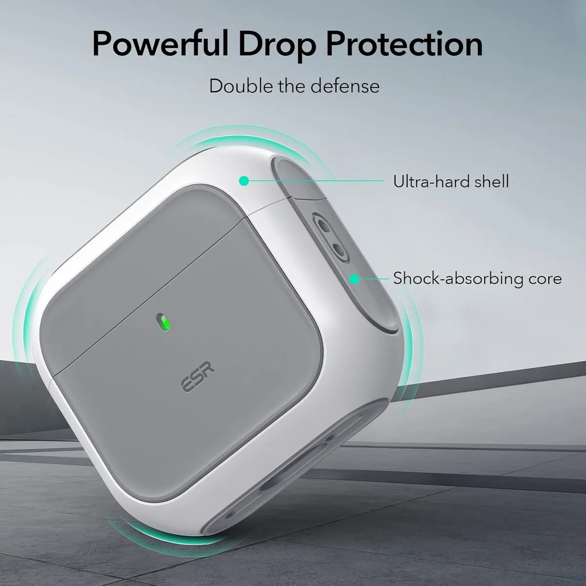 ESR - Carcasa Funda ESR Orbit Hybrid Para Air Pods 4 2024 Blanco