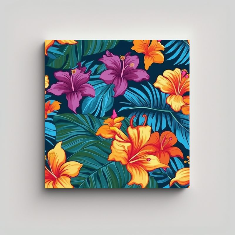 GENERICO - Poderoso Lienzo Decorativo Con Patrón De Camisa 70x70 Cm