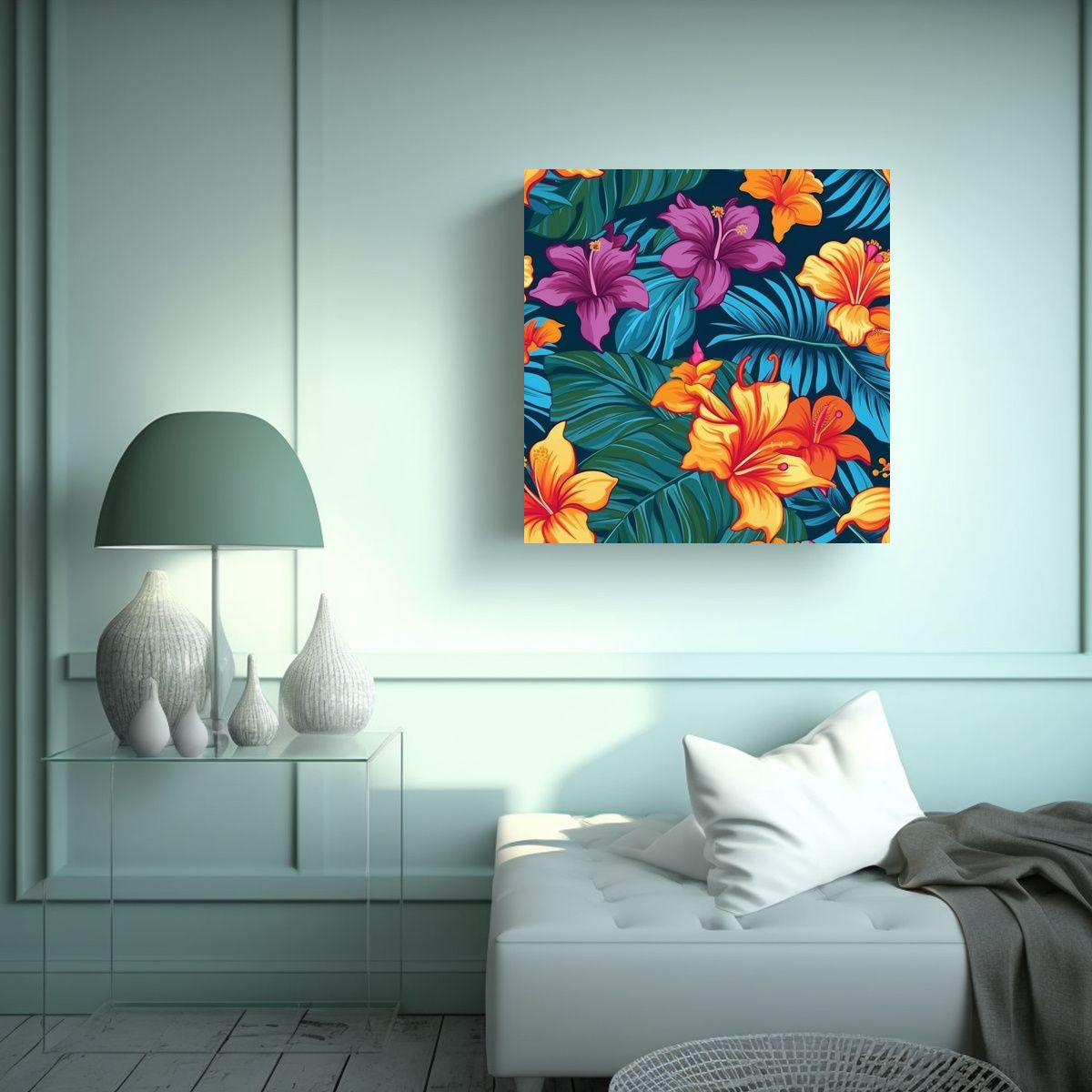 GENERICO - Poderoso Lienzo Decorativo Con Patrón De Camisa 90x90 Cm