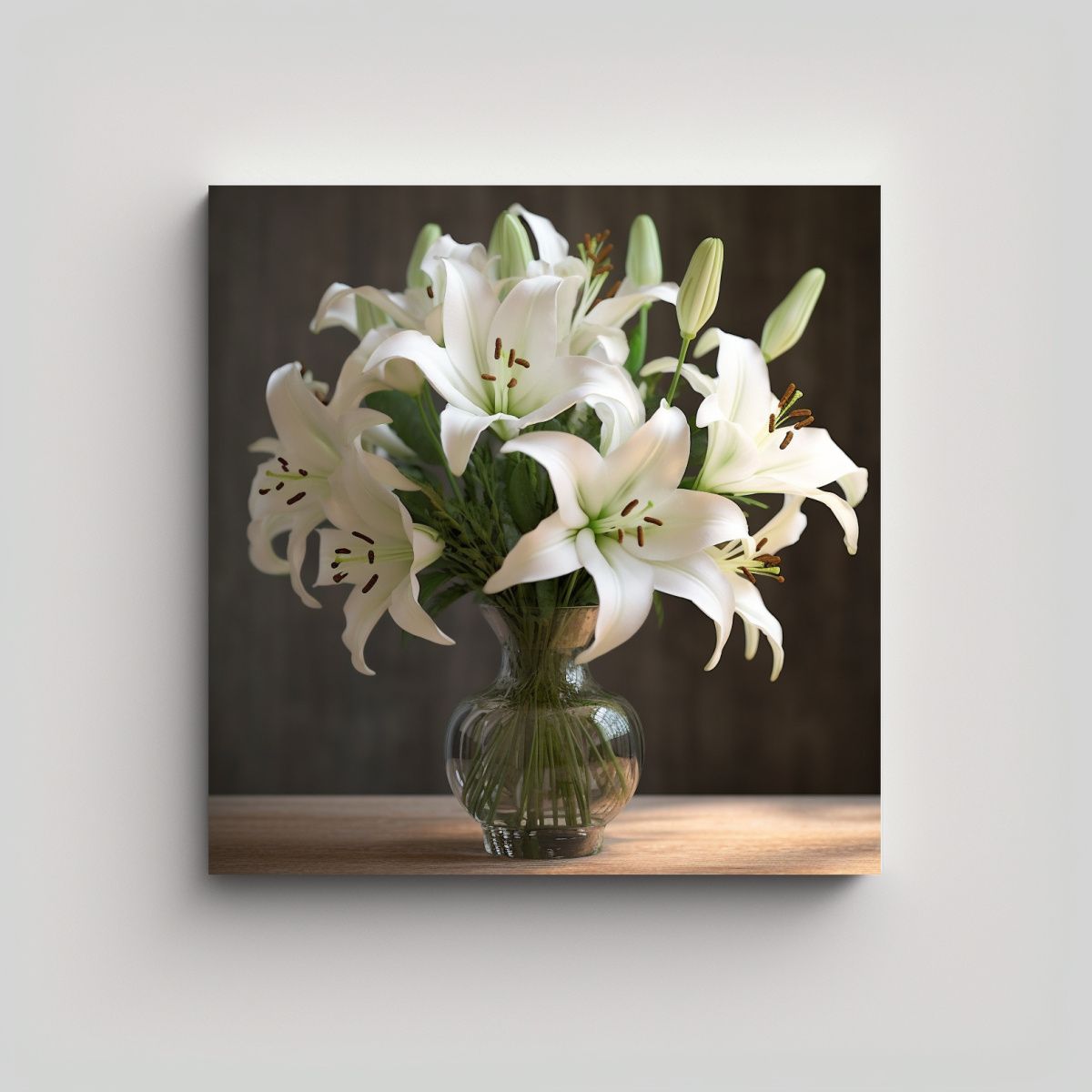 GENERICO - Cuadro 3D Vanguardia Mágica: Lienzo De Lirios 70x70 Cm