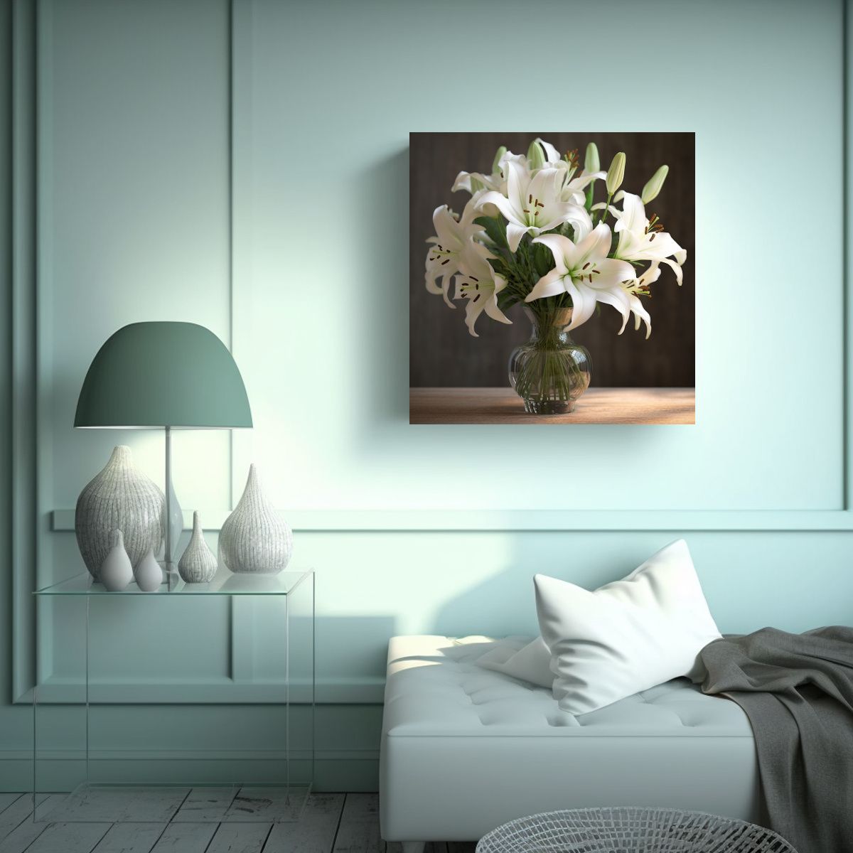 GENERICO - Cuadro 3D Vanguardia Mágica: Lienzo De Lirios 70x70 Cm