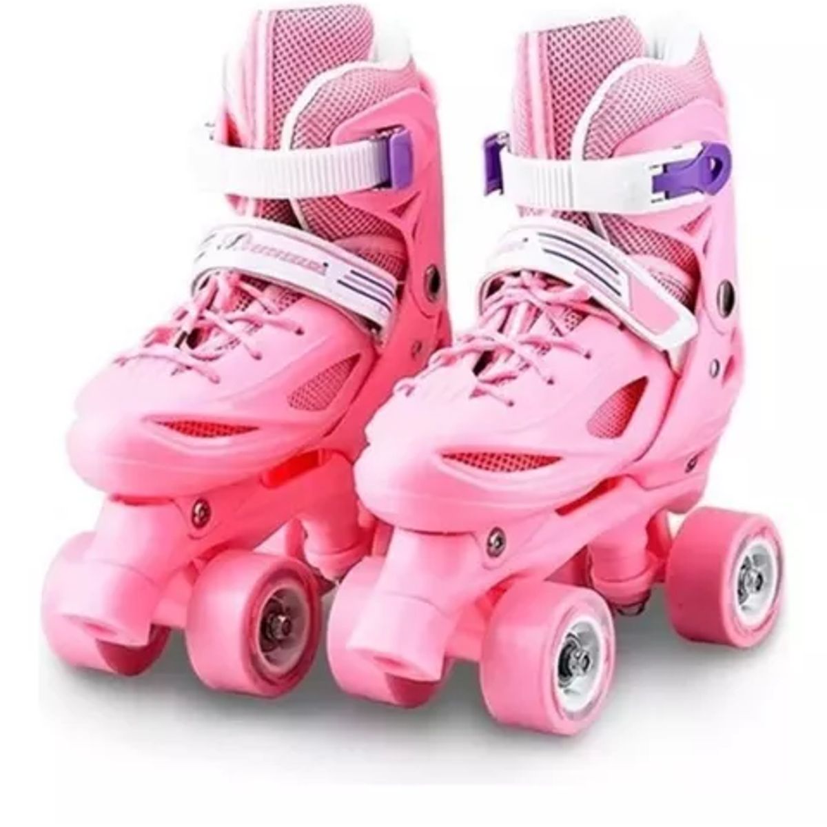 GENERICO - Patin 4 Ruedas Ajustable + Set De Protección talla xs