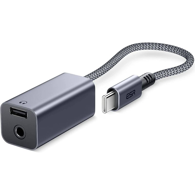 ESR - Adaptador ESR para Audifonos 2 en 1 USB Tipo C