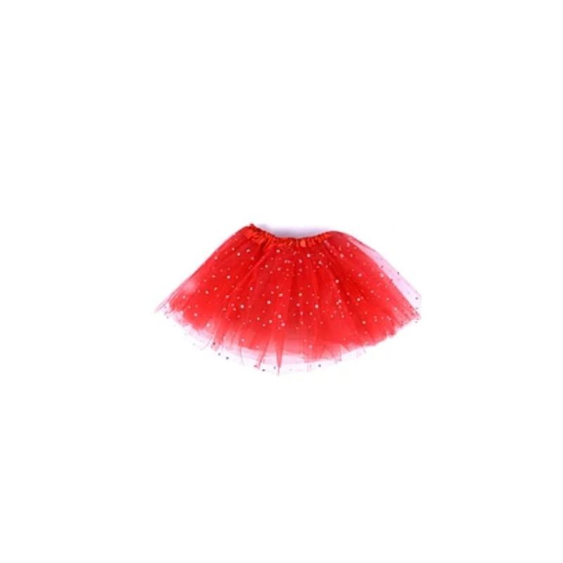 GENERICO - Tutu De Estrellas 30cm Rojo