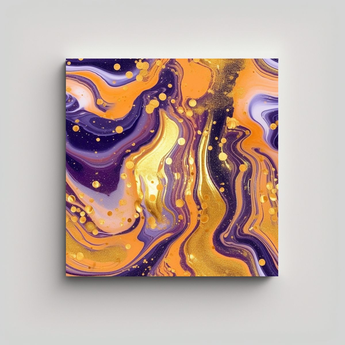 GENERICO - Cuadro Tela Hermosa: Armonía Cromática, Diseño 90x90 Cm