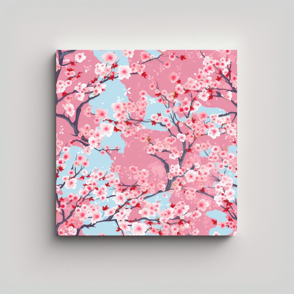 GENERICO - Arte Moderno De Pared: Cuadro Cultural De Cherry 80x80 Cm
