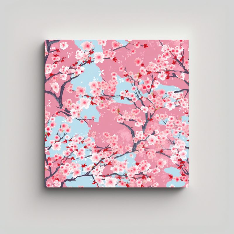 GENERICO - Arte Moderno De Pared: Cuadro Cultural De Cherry 50x50 Cm