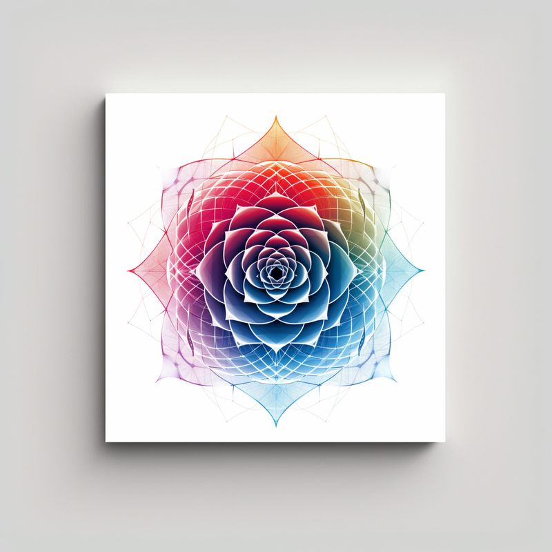 GENERICO - Concepto De Lienzo Con Diseño De Música: Rosa Y 90x90 Cm