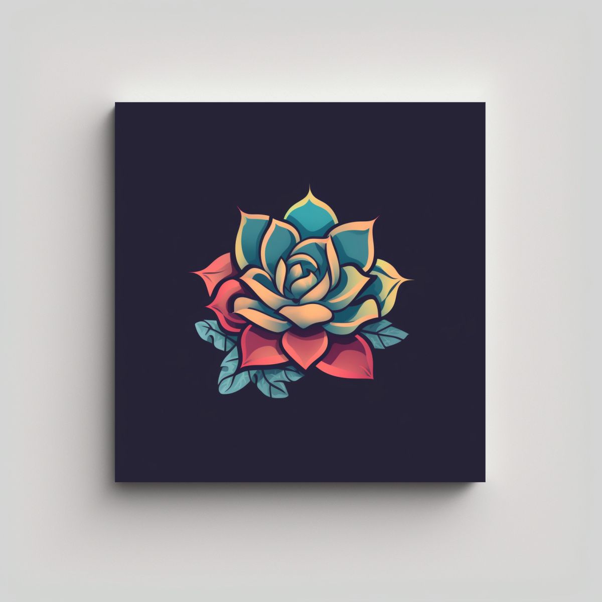 GENERICO - Inspiración Intensa: Cuadro Minimalista 80x80 Cm