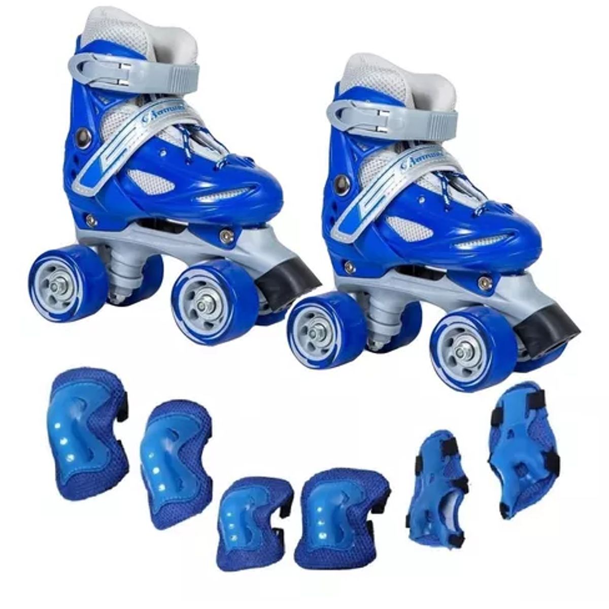 GENERICO - Patin 4 Rueda Niña/o + Set Proteccion S 29-32