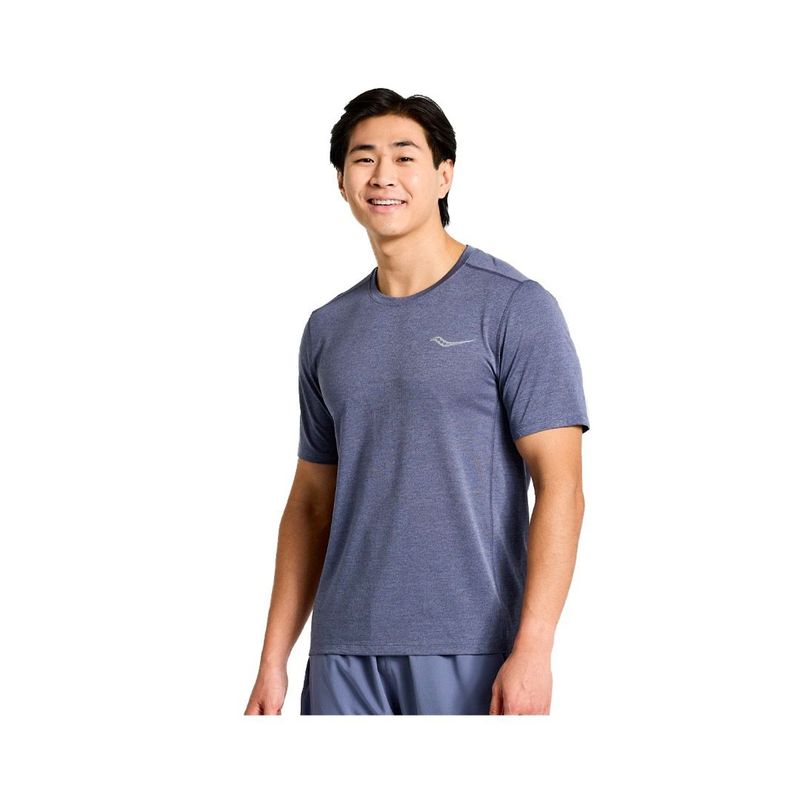 SAUCONY - Polera Saucony Stopwatch Hombre Graphic Horizon Heather