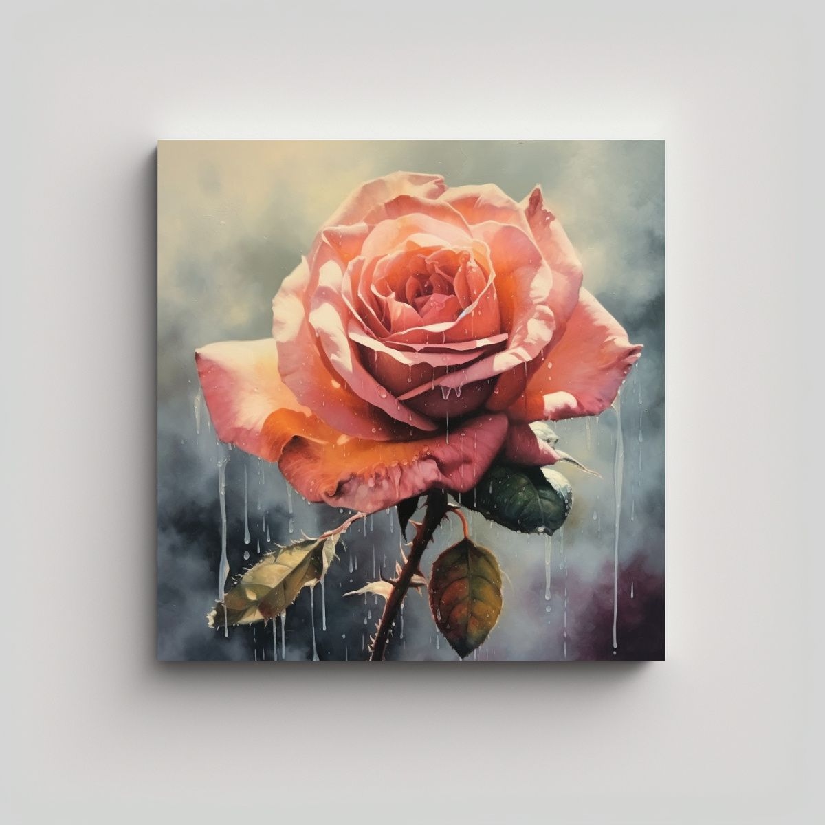 GENERICO - Escenario Cálido: Cuadro Decorativo De Arte De 30x30 Cm