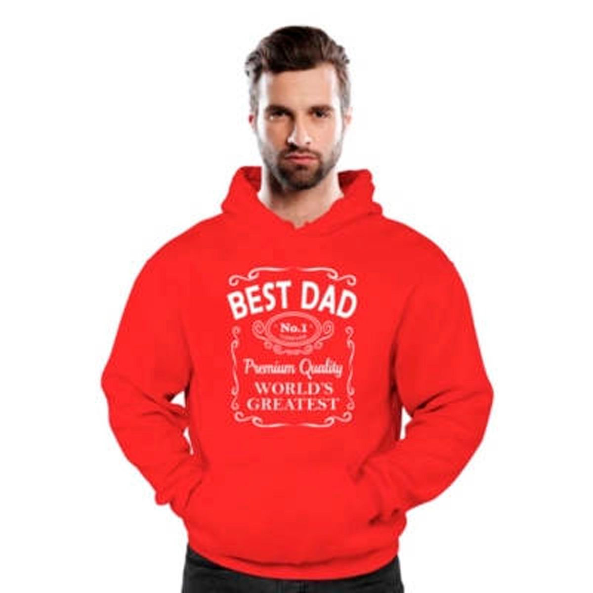 GENERICO - Poleron Diseño El Mejor Papa Best Dad  Dia del Padre Papa Hombre